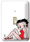 classic BETTY BOOP   RELAXING retro powder finished SWITCH PLATE