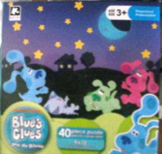 Blues Clues 40 Pc Puzzle 9 x 12 Blue Magenta Periwinkle Green Toddler 