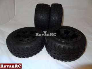 Rovan New Design Road Dawg Style Tires, on HD wheels mounted fits HPI 