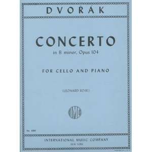  Dvorak, Antonin   Concerto in b minor, Op. 104   Cello and 