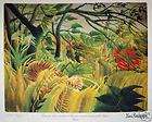Henri Rousseau Surprised Storm In The Forest Litho.