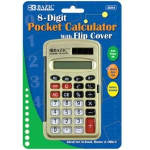   Pocket Size Calculator w/ Flip Cover Case PAck 144: Office Products