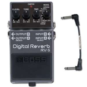  Boss RV5 Digital Reverb Pedal and Sonic Sense 6 In Patch 