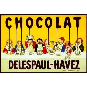  CHOCOLATE CHOCOLAT DELESPAUL HAVEZ CHILDREN FRENCH LARGE 