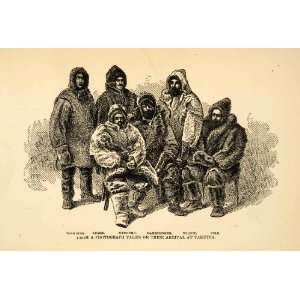   Jeannette Arctic Expedition DeLong Newcomb   Original Steel Engraving
