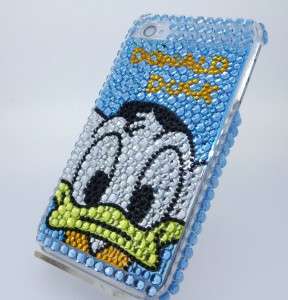 Donald Duck Bling Hard Case Cover For iPhone 4 + Mirror  