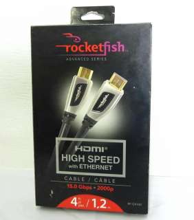 ROCKETFISH RF G4100 1.2m (4 ft.) HDMI HIGH SPEED WITH ETHERNET CABLE 