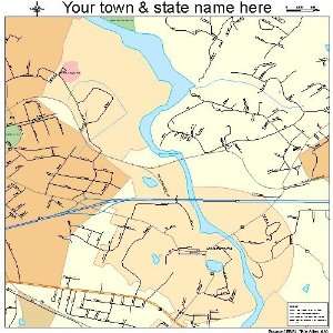  Street & Road Map of McAdenville, North Carolina NC 