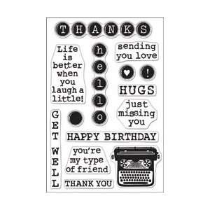  Hero Arts Clear Stamps 4X6 Sheet   Type Type