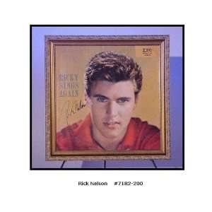  Rick Nelson Autographed/Hand Signed Album Cover Sings 