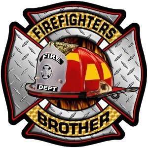   Plate Firefighters Brother Exterior Window Decal: Everything Else