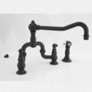   Faucets 9454 1 Newport Brass Kit bridge Faucet W spray Antique Brass