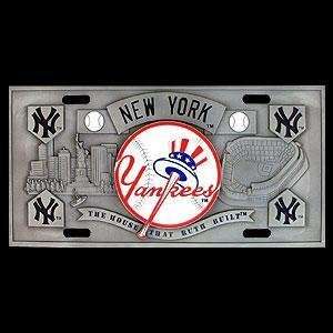  3D License Plate   New York Yankees