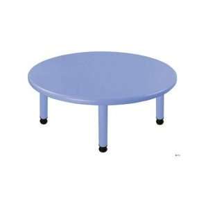  ECR4Kids Round Plastic Table Color: Red, Leg Height: 22 