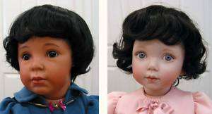 Robbie Black DOLL WIG size 13 14 wavy short hair for all types of 