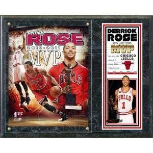  Chicago Bulls Derrick Rose 2010 11 NBA MVP Plaque: Sports 