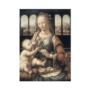  Madonna of The Carnation by Leonardo Da Vinci 15.38X20.00 