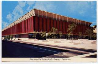 DENVER CO early Currigan Exhibition Hall postcard  