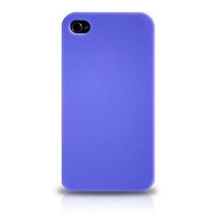 iPhone 4S Silicon Skin Cover Case Purple KL Screen Protector 4S/4 
