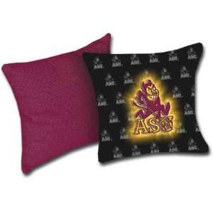  Arizona State Sun Devils Shadow Print Toss Pillow: Sports 