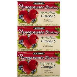 Bigelow Herb Plus Pomegranate Blueberry Tea Bags, 18 ct, 3 pk  