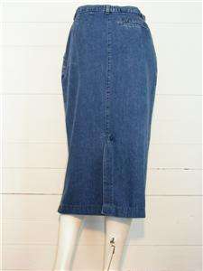 RIVETED by LEE Blue Denim 100% Cotton Long Jean Skirt, Sz 6  