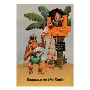  Romance on the Route Giclee Poster Print by Lawson Wood 