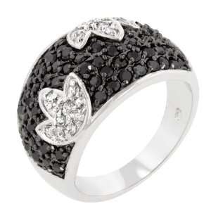   Zirconia Pave Set Right Hand Ring in Size 6: Kate Bissett: Jewelry