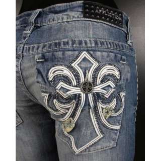   AFFLICTION Womens Jeans JADE FLOODED FLEUR OUTBACK Destroyed Boot Cut