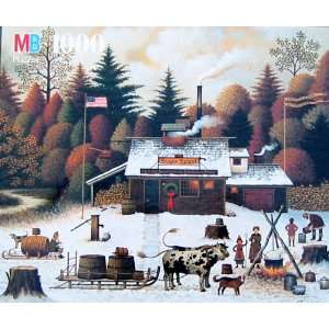   Jigsaw Puzzle The Vermont Rock Maple Treetappers Toys & Games