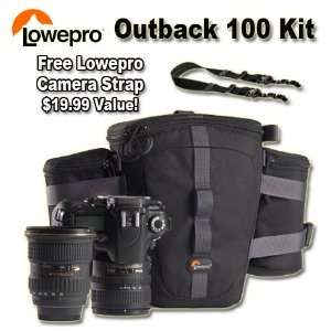  Lowepro Outback 100 DSLR Modular Belt pack Camera Case Kit 