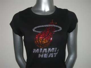 Rhinestone Miami Heat Shirt  