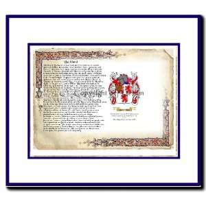  Buckland Coat of Arms/ Family History Wood Framed