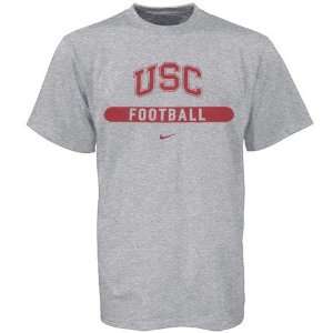  Nike USC Trojans Ash Football T shirt: Sports & Outdoors