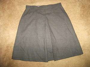 Womens Eddie Bauer Black Gray Dotd Skirt Size 8 Petite  