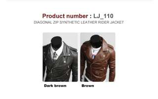 Mens Casual LEATHER Motorcycle/Bike​r/Racing Jacket Collection 2 