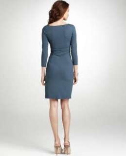   NEW $118 Ann Taylor 3/4 sleeves Drape neck Career Dress Sz 8 P  