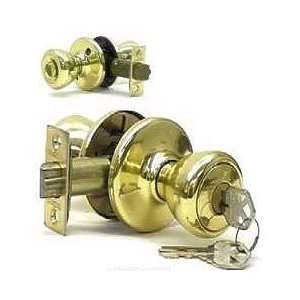  Kwikset Tylo Polished Brass Entry Lockset less Latch: Home 