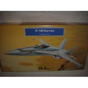  HELLER 1:144 SCALE 33 PIECES F 18 HORNET AIRPLANE MODEL KIT 