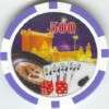 pc Las Vegas Royal Flush poker chip samples #138  