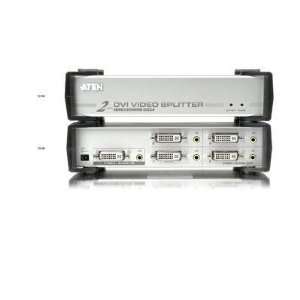  New 2 Port DVI Video Splitter   VS162 Electronics