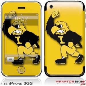  iPhone 3GS Skin   Iowa Hawkeyes Herky on Gold Skin and 
