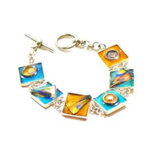   Collection Blue & Orange Charm Bracelet: Dorit Herlinger: Jewelry