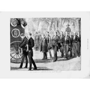  1873 Funeral Napoleon Mourners Prince Murat Rouher: Home 