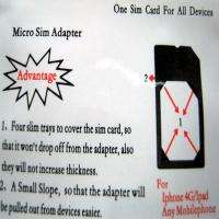 Micro SIM Card Adapter Converter for iPhone 3GS 4G  