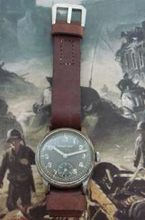 Mens WWII German Glycine Military Watch   SERVICED!  