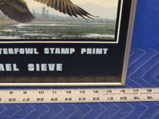 1984 Oregon Waterfowl Stamp Print by Michael Sieve G46  