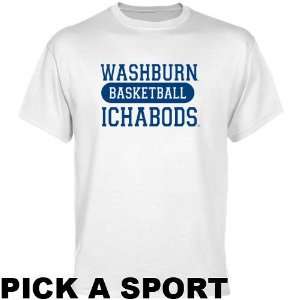 Washburn Ichabods White Custom Sport T shirt    Sports 