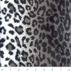  60 Wide Wavy Faux Fur Fabric Snow Leopard By The Yard 