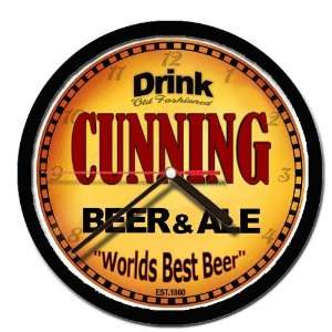  CUNNING beer and ale cerveza wall clock: Everything Else